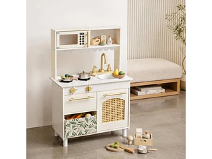 Cocina de Madera para Niños Europea Floreada