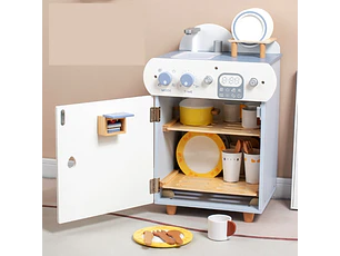 Lavavajilla de Madera con Accesorios de cocina