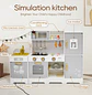 Cocina De Madera Con Horno Juguete Dorada C/agua - Miniatura 2
