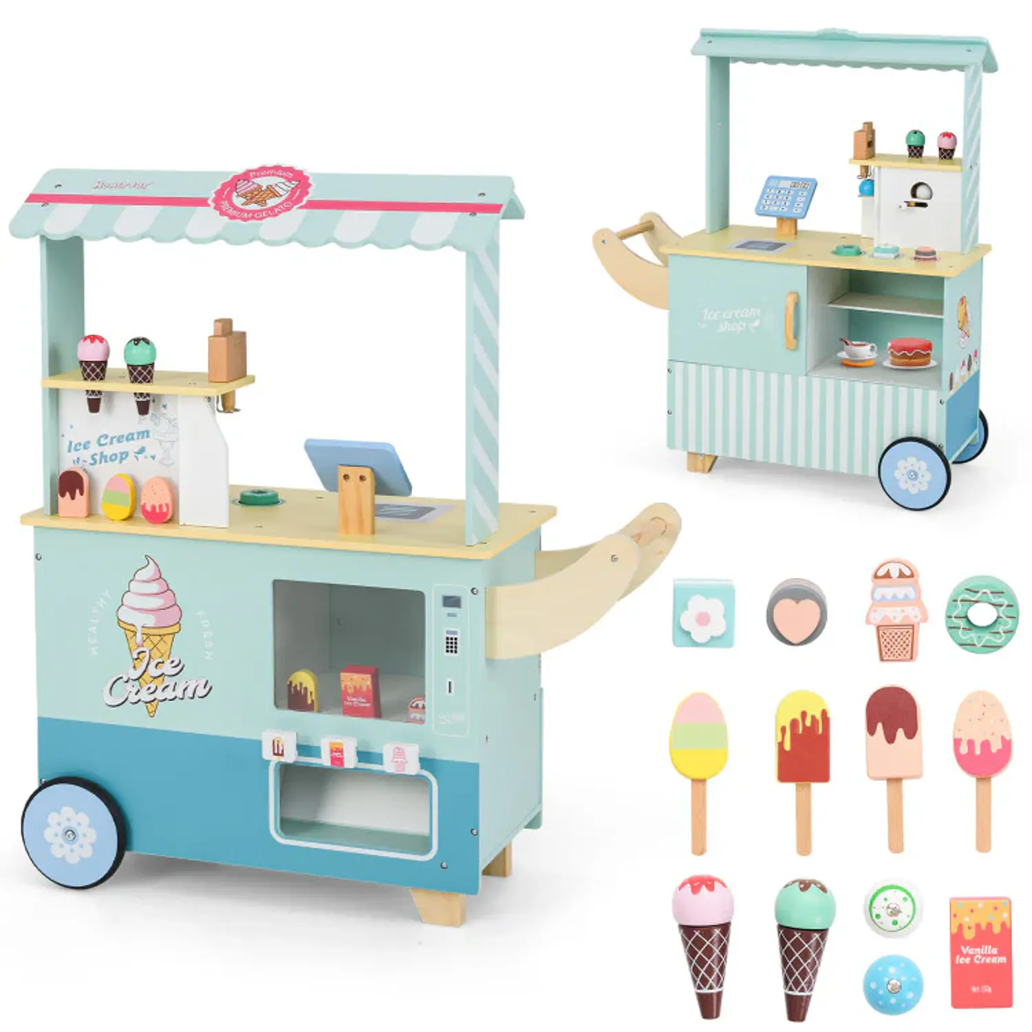 Carro con Ruedas Helados 1