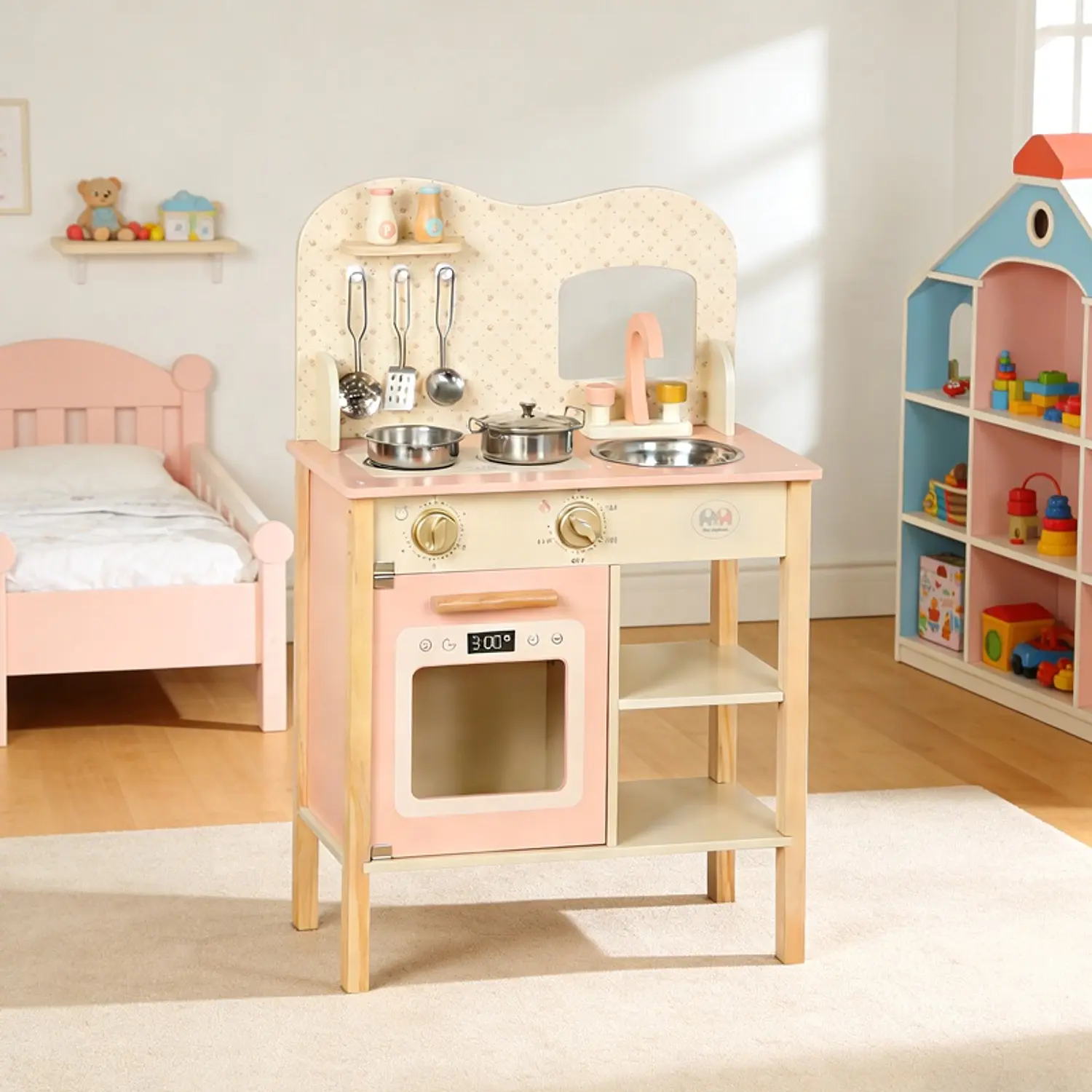 Cocina De Madera Para Niños Y Niñas Rosita 4