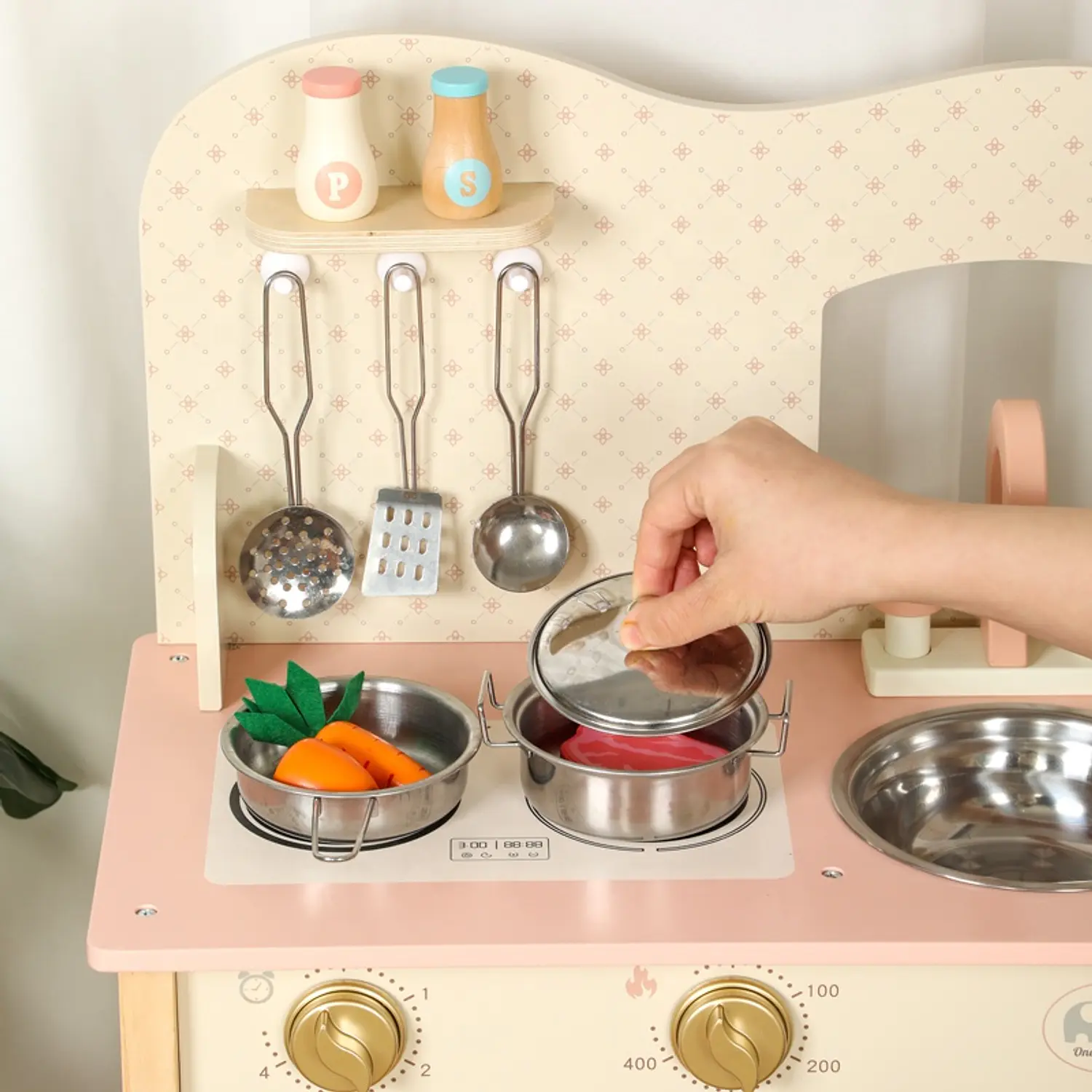 Cocina De Madera Para Niños Y Niñas Rosita 5