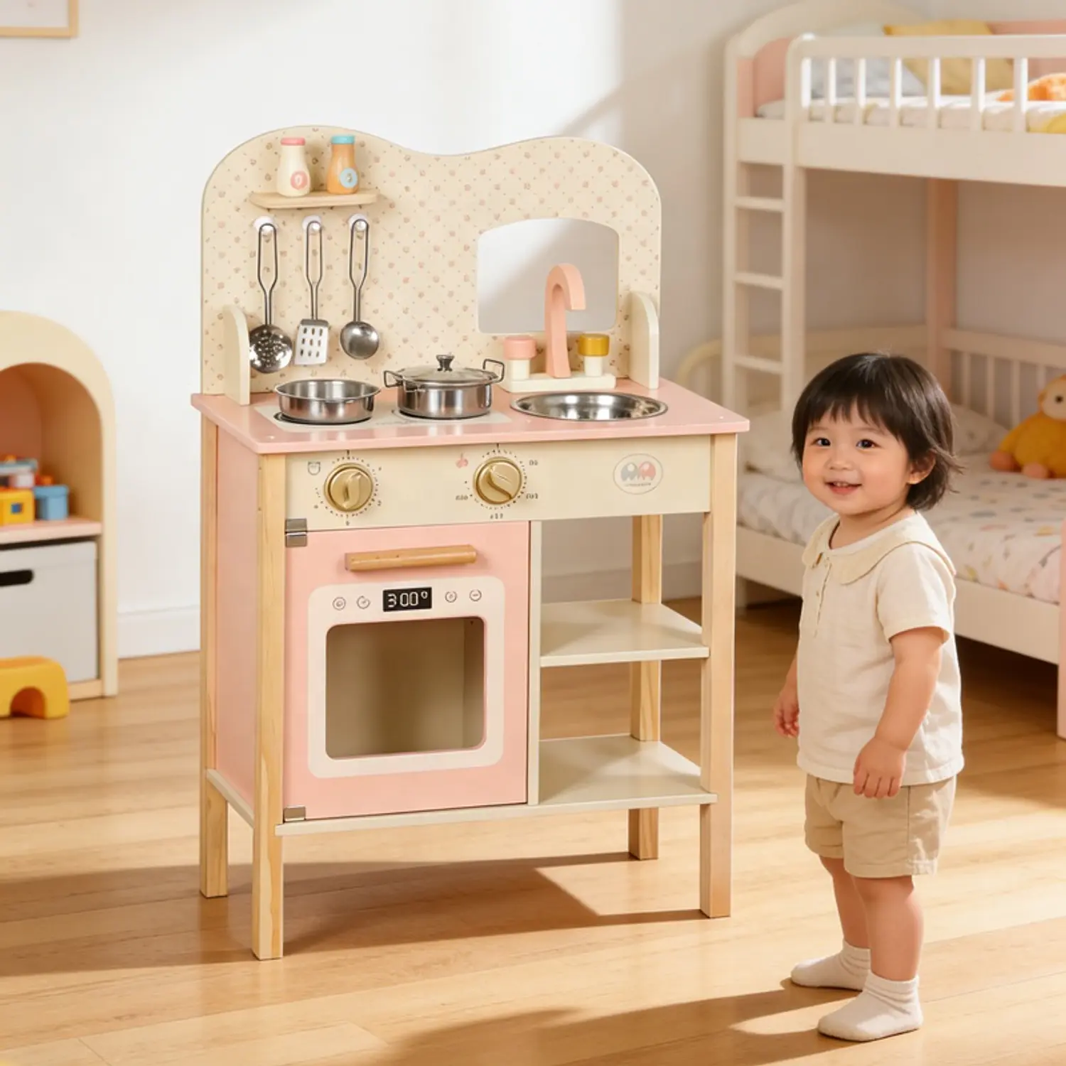 Cocina De Madera Para Niños Y Niñas Rosita 2