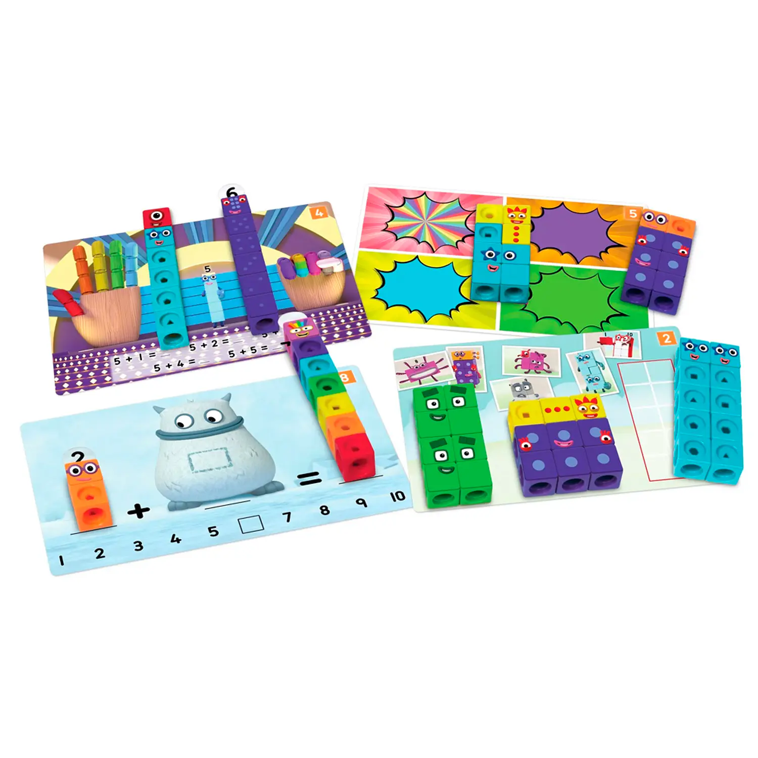 Numberblocks, cubos conectores del 1 al 10 4