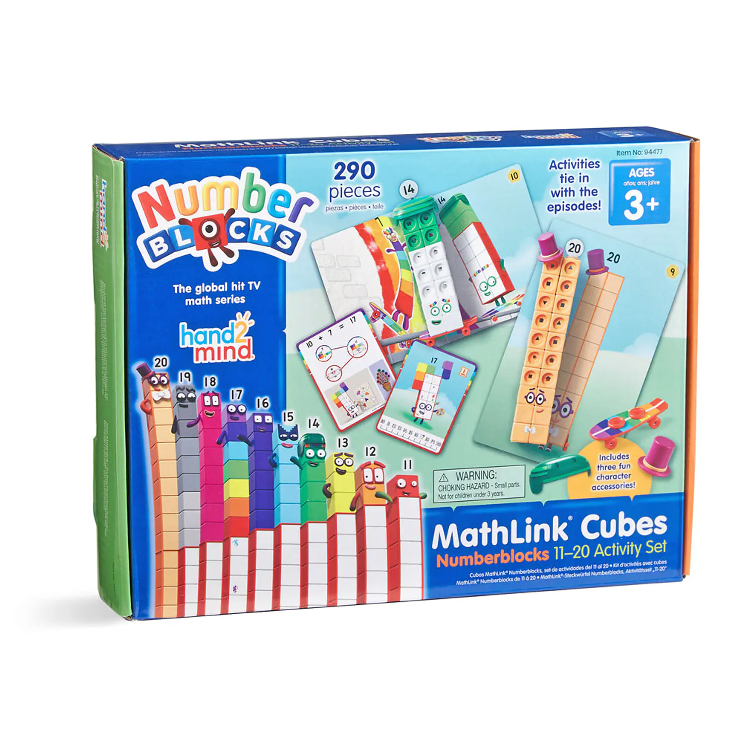 Numberblocks, cubos conectores del 11 al 20 2