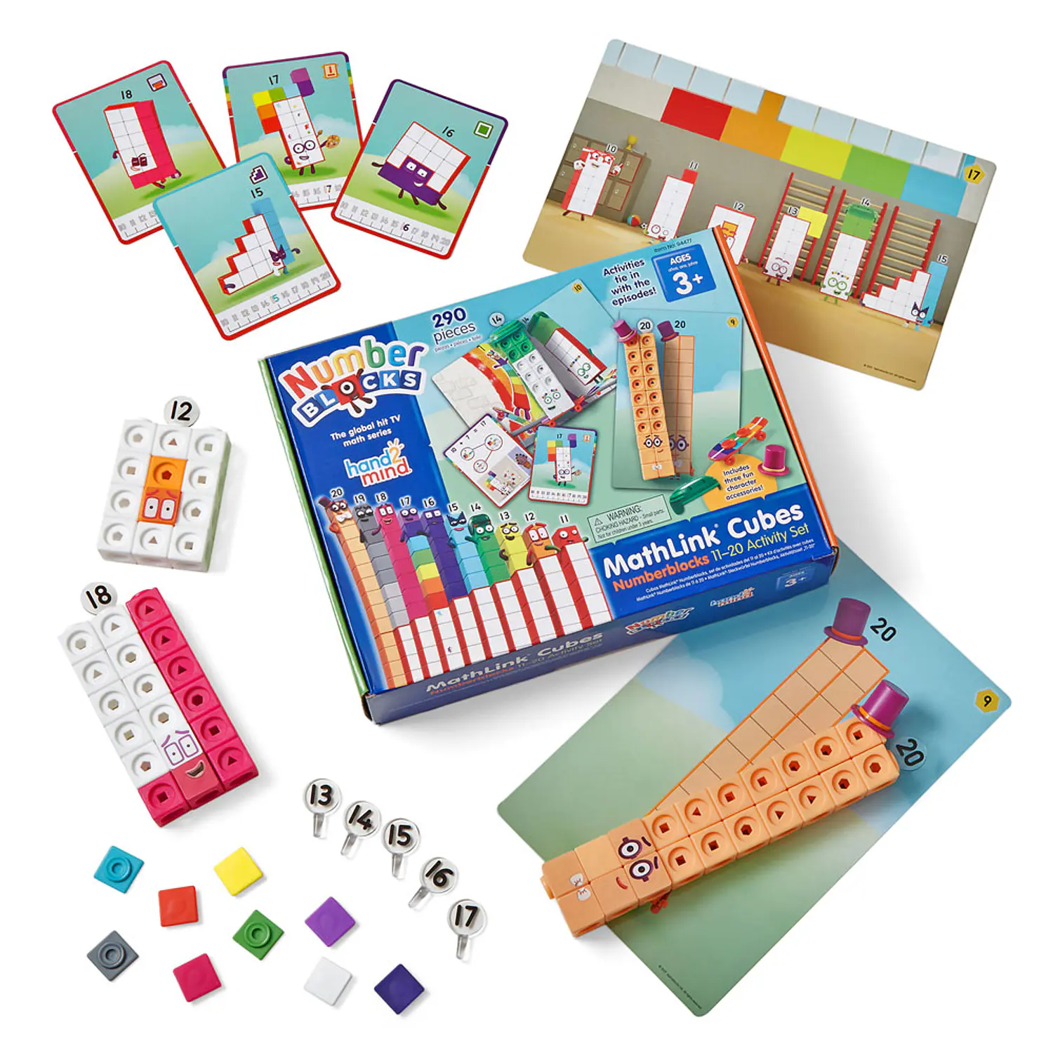 Numberblocks, cubos conectores del 11 al 20 3