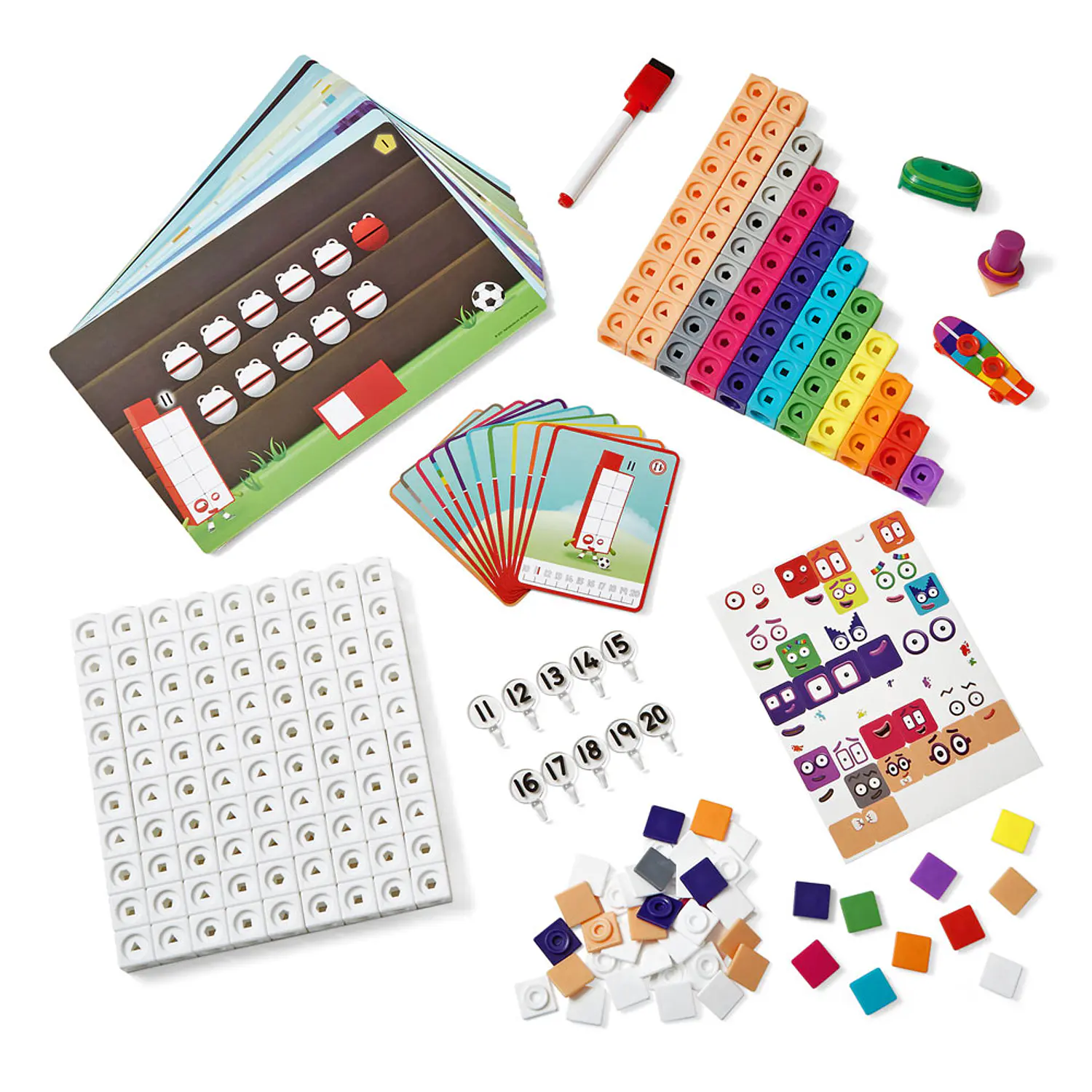 Numberblocks, cubos conectores del 11 al 20 4