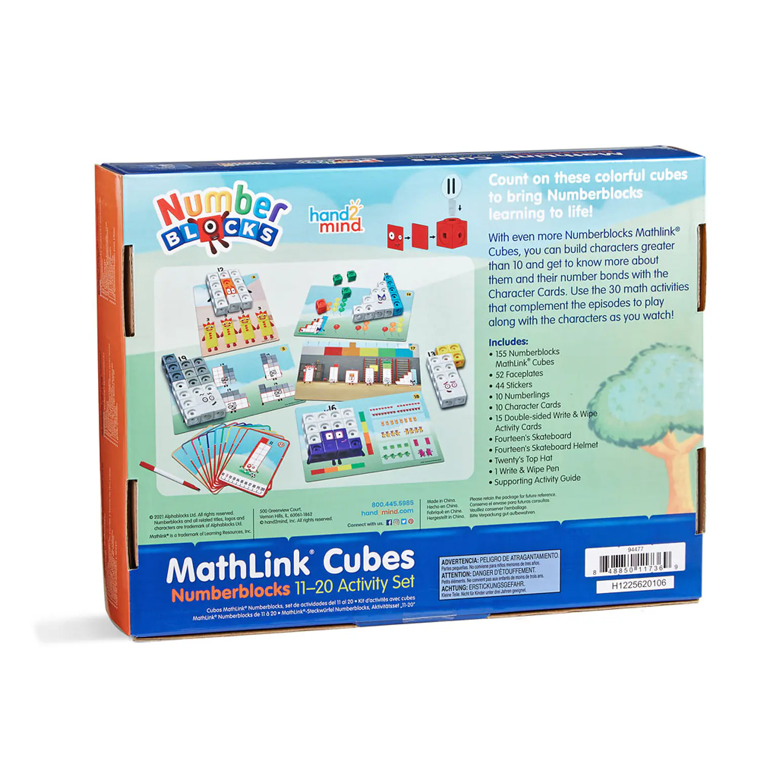 Numberblocks, cubos conectores del 11 al 20 5