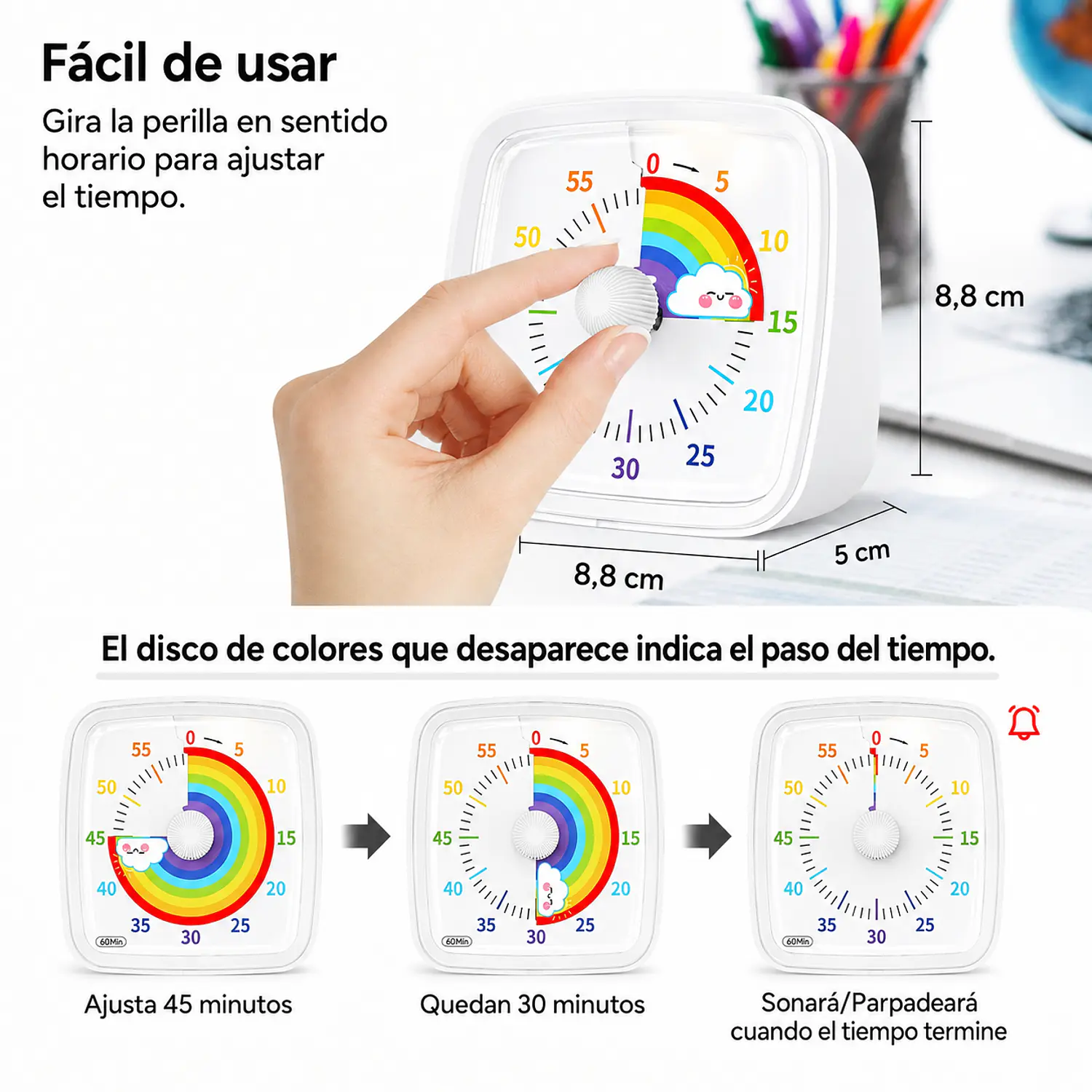Reloj Temporizador Visual 60 Min 4