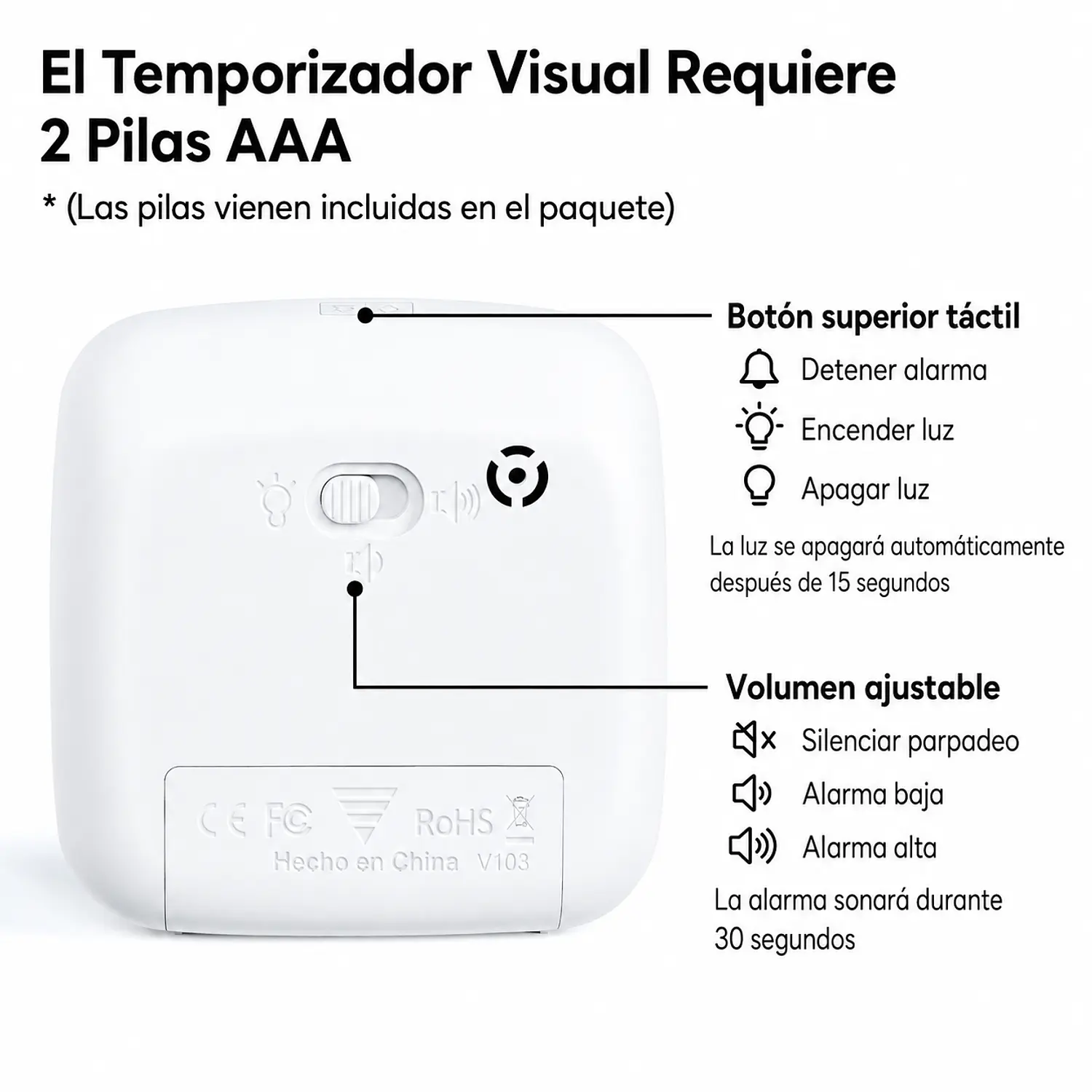 Reloj Temporizador Visual 60 Min 5