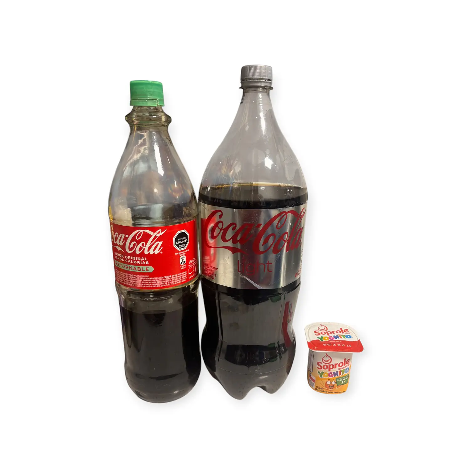 Pack 1: Coca Cola Light + Coca Cola Regular + Yogurth Damasco
