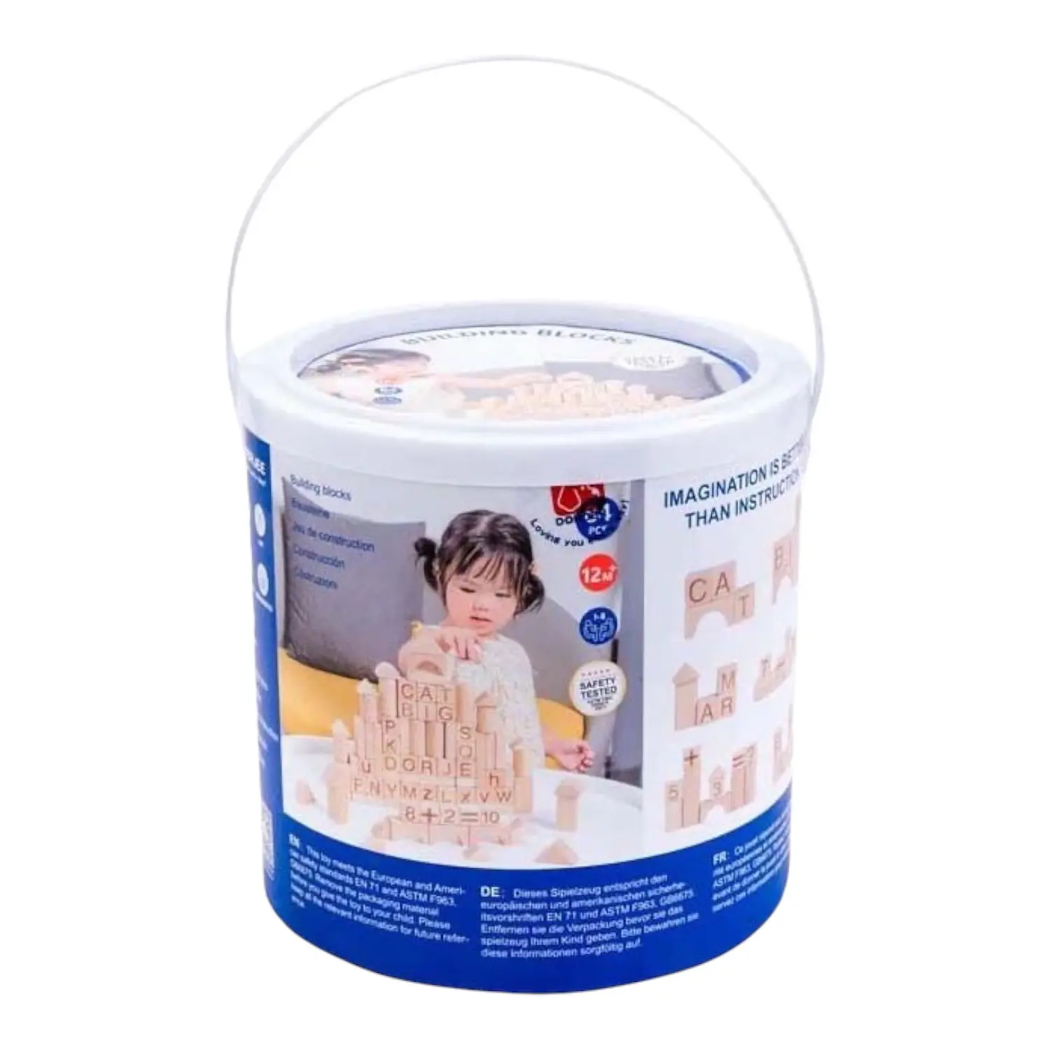 Balde Bloque Madera 84 Piezas 3