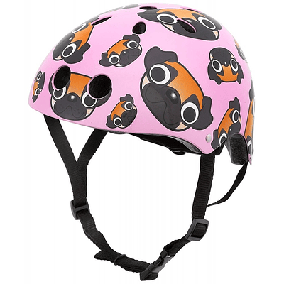 Casco Niño/Niña Hornit Small / 48-53 cm rosado con perritos