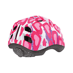 Casco Niño/Niña Corazones brillantes S (52-56) Blanco/Fucsia + Caramagiola