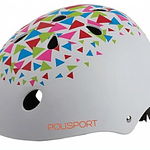 Casco Niño/Niña S (53-55) Triángulos/Fluor