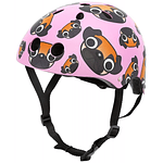 Casco Niño/Niña Hornit Medium / 53-58 cm rosado con perritos