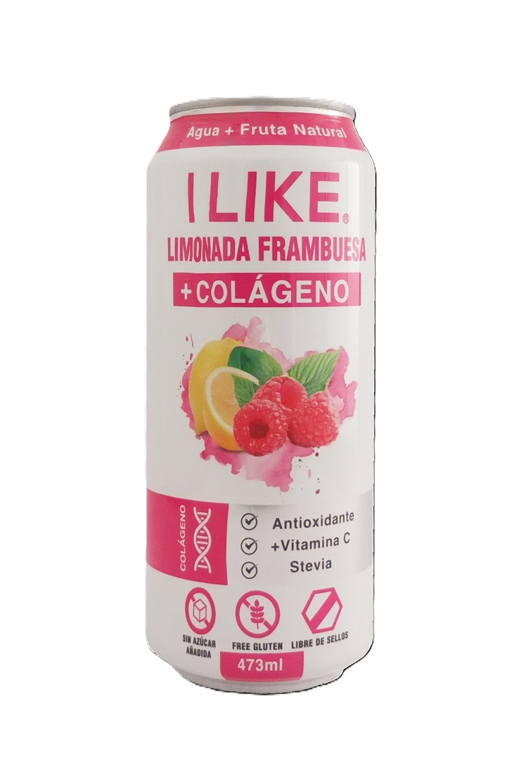 Agua Limonada Frambuesa Colágeno I Like ( 3 x 473 ML )