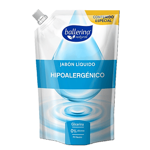 Jabón Ballerina Doypack Hipoalergénico ( 2 x 650 ML )