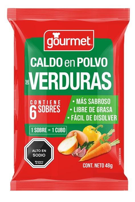 Caldo en Polvo Gourmet Verduras ( 48 G )