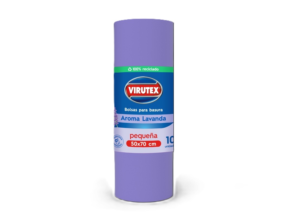 Bolsas de Basura Aroma Lavanda Virutex 50 x 70 CM ( 1 Rollo )