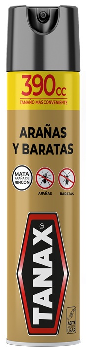 Insecticida Aerosol Tanax Arañas y Baratas ( 3 x 390 ML )