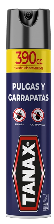 Insecticida Aerosol Tanax Pulgas y Garrapatas ( 3 x 390 ML )