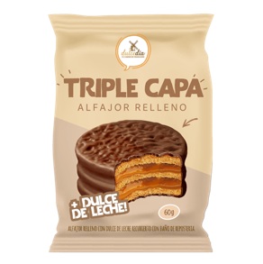 Alfajor Triple Capa Negro Dulcedía ( 6 x 60 G )