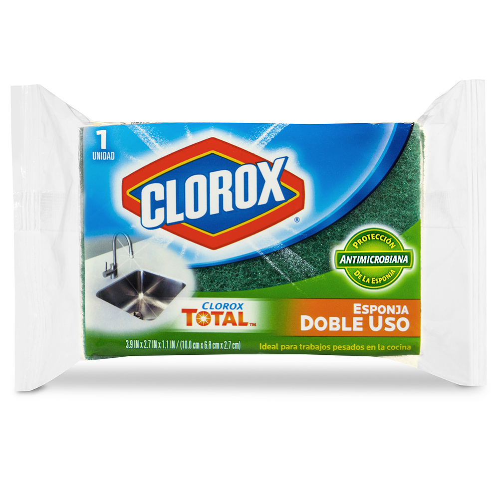 Esponja Doble Uso Clorox ( 4 x 1 UD )