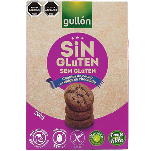 Galletas Gullón Sin Glúten Mini Chocolate con Chips de Chocolate ( 3 x 200 G )