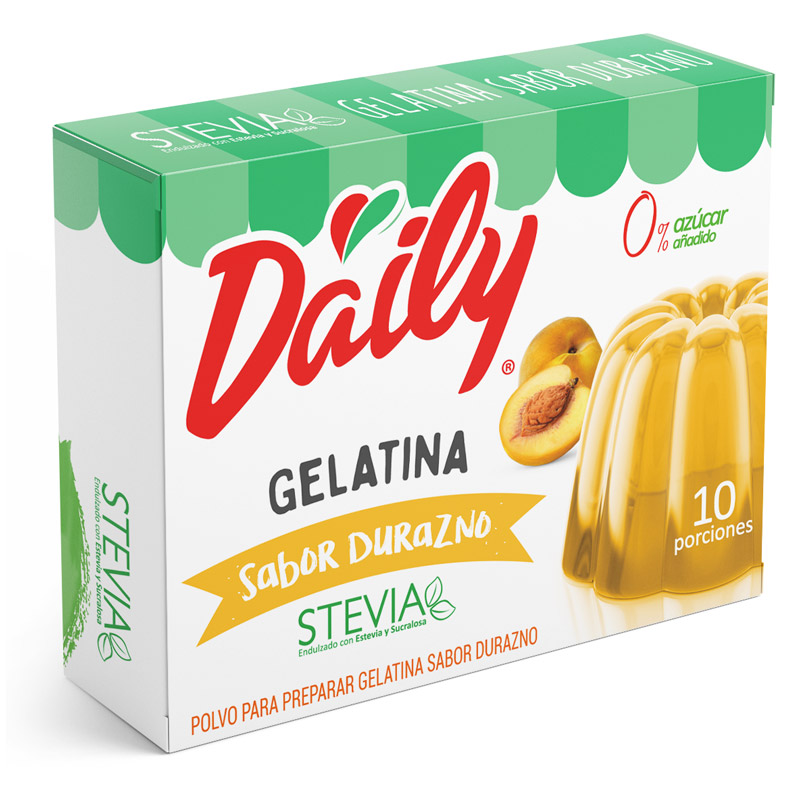 Gelatina Daily Durazno ( 3 UD )