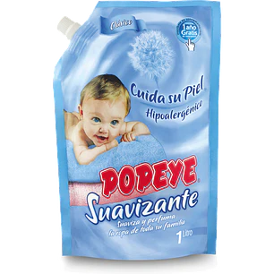 Suavizante Hipoalergénico Doypack Popeye ( 3 x 1 LT )