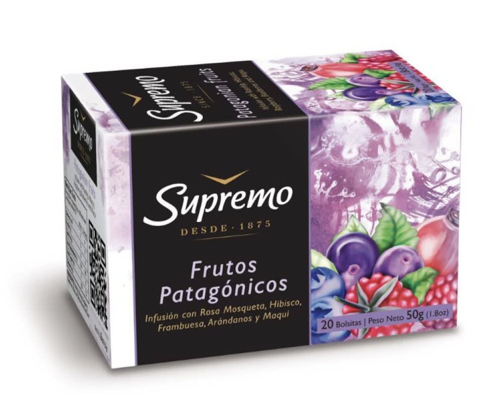 Té Supremo Ceylan Frutos Patagónicos ( 4 x 20 Bolsitas )