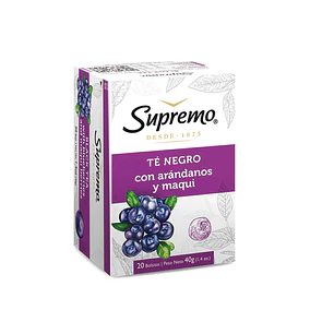 Té Supremo Ceylan Arándano y Maqui ( 4 x 20 Bolsitas )