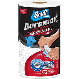 Toalla de Cocina Reutilizable Scott Duramax ( 12 x 1 Rollo )