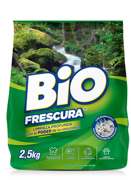 Detergente en Polvo Bio Frescura Bosque Nativo ( 2.5 KG )