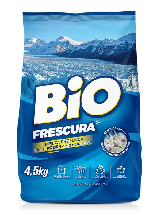 Detergente en Polvo Bio Frescura Campos de Hielo ( 4.5 KG )