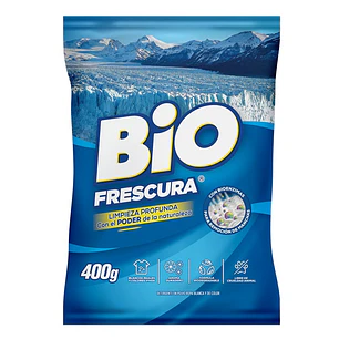 Detergente en Polvo Bio Frescura Campos de Hielo ( 6 x 400 G )