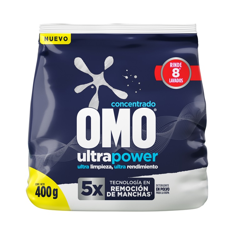 Detergente en Polvo Omo Matic ( 5 x 400 G )