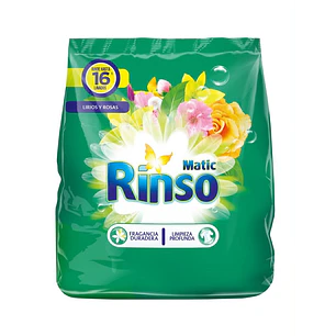 Detergente en Polvo Rinso Lirios y Rosas ( 3 x 800 G )