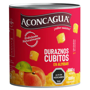 Duraznos en Cubitos Aconcagua ( 3 KG )