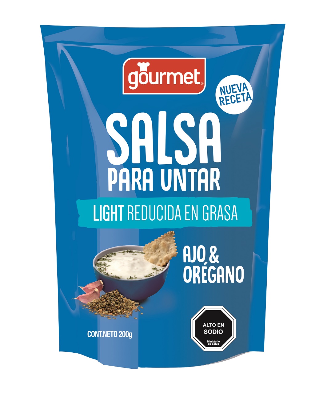 Salsa Untable Ajo Orégano Gourmet ( 3 x 200 G )