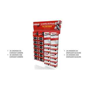 Exhibidor Pilas Eveready Energizer Mediano ( 1 UD )