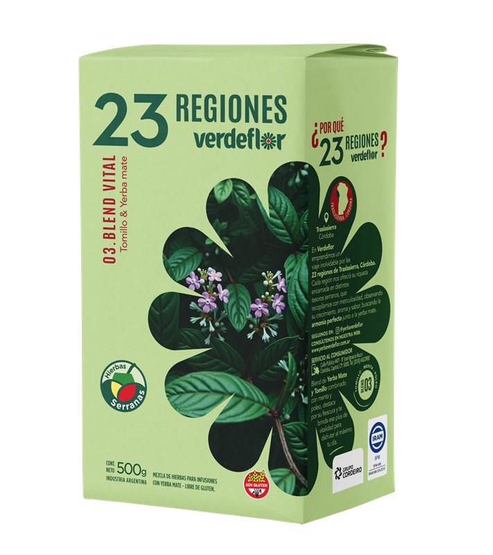 Yerba Mate Verdeflor Blend Vital ( 3 x 500 G )