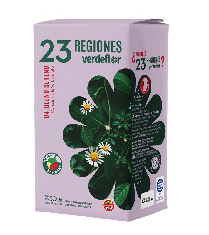 Yerba Mate Verdeflor Blend Sereno ( 3 x 500 G )