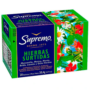 Infusión de Hierbas Surtidas Supremo ( 4 x 20 Bolsitas )