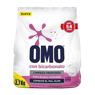 Detergente en Polvo Omo Matic Bicarbonato ( 2.7 KG )