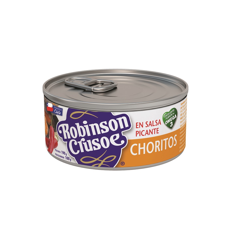 Choritos en Salsa Picante Robinson Crusoe ( 3 x 190 G )