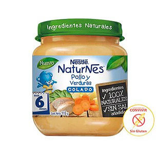 Colados Nestlé Pollo Verduras ( 6 x 115 G )