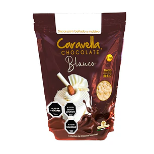 Cobertura de Chocolate Caravella Blanco ( 1 KG )
