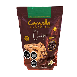 Cobertura de Chocolate Caravella Chips ( 1 KG )